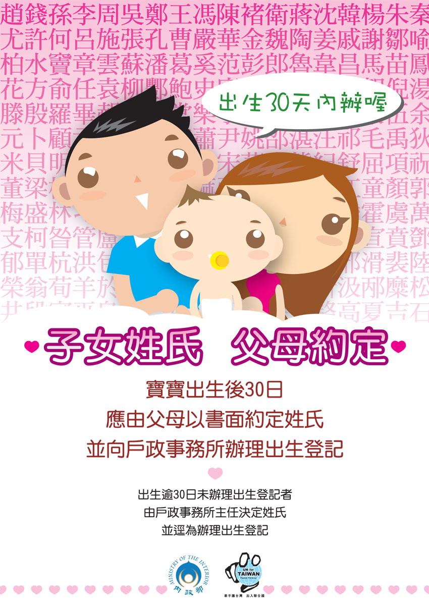 結婚登記宣導海報