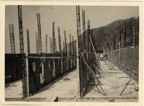 employee dormitory, and the surrounding wall were built in order.